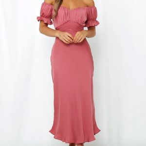 Sky child maxi dress rose